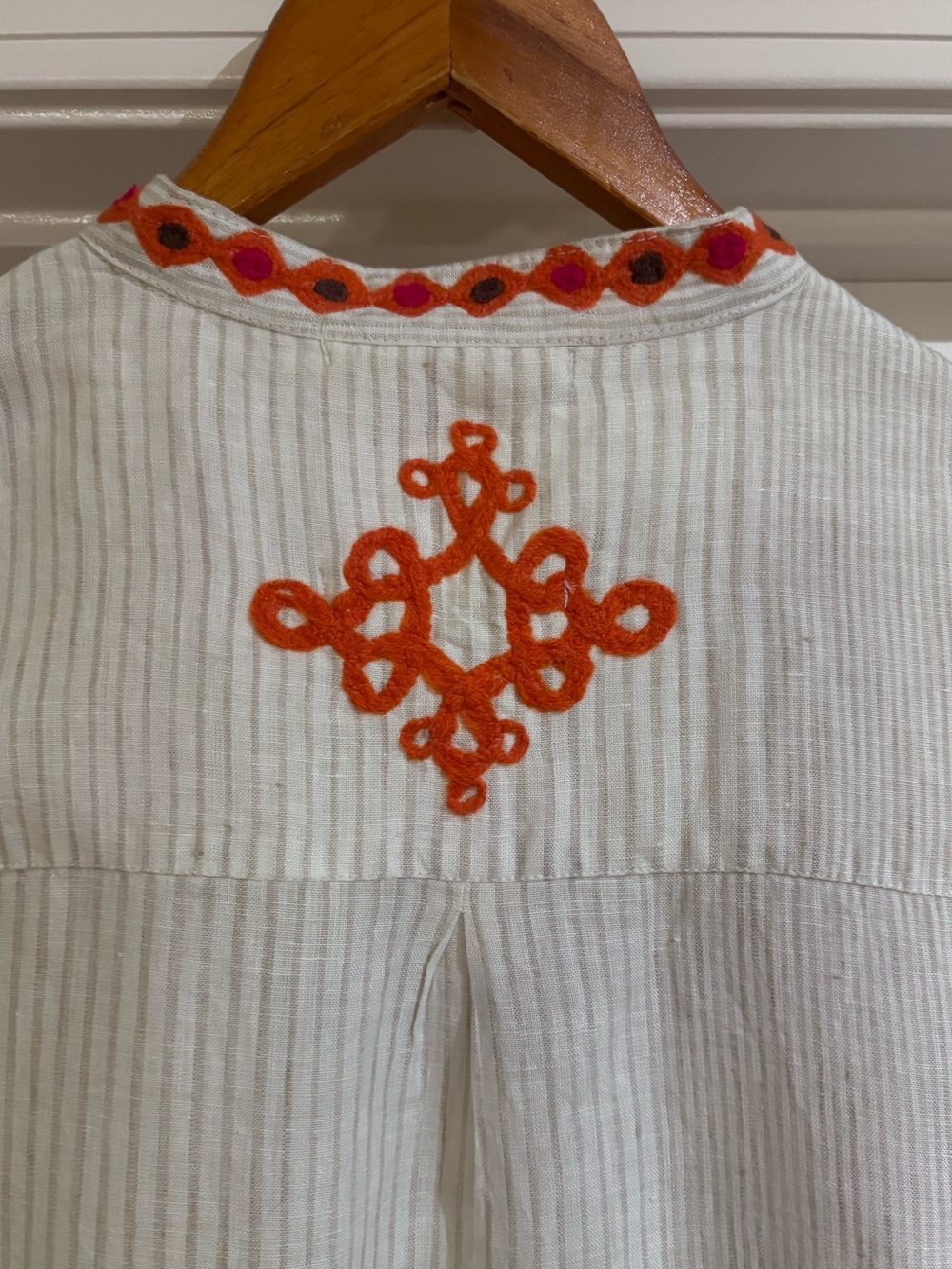 Gallabia Embroidered Long Kaftan - Picture 4 of 5